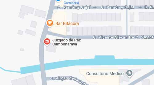 mapa registro civil juzgado de paz camponaraya