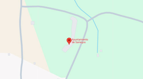 mapa Registro Civil Juzgado de Paz de Sariegos